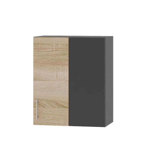 Кухонный модуль Оптима Верх В27-600 Антрацит/Дуб Сонома 600х296х720 мм (DTM-072943)