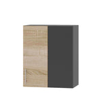 Кухонный модуль Оптима Верх В27-600 Антрацит/Дуб Сонома 600х296х720 мм (DTM-072943)