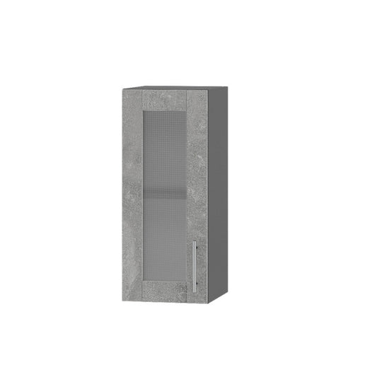 Кухонный модуль витрина Оптима Верх ВВ01-300 Антрацит/Бетон 300х296х720 мм (DTM-072982)