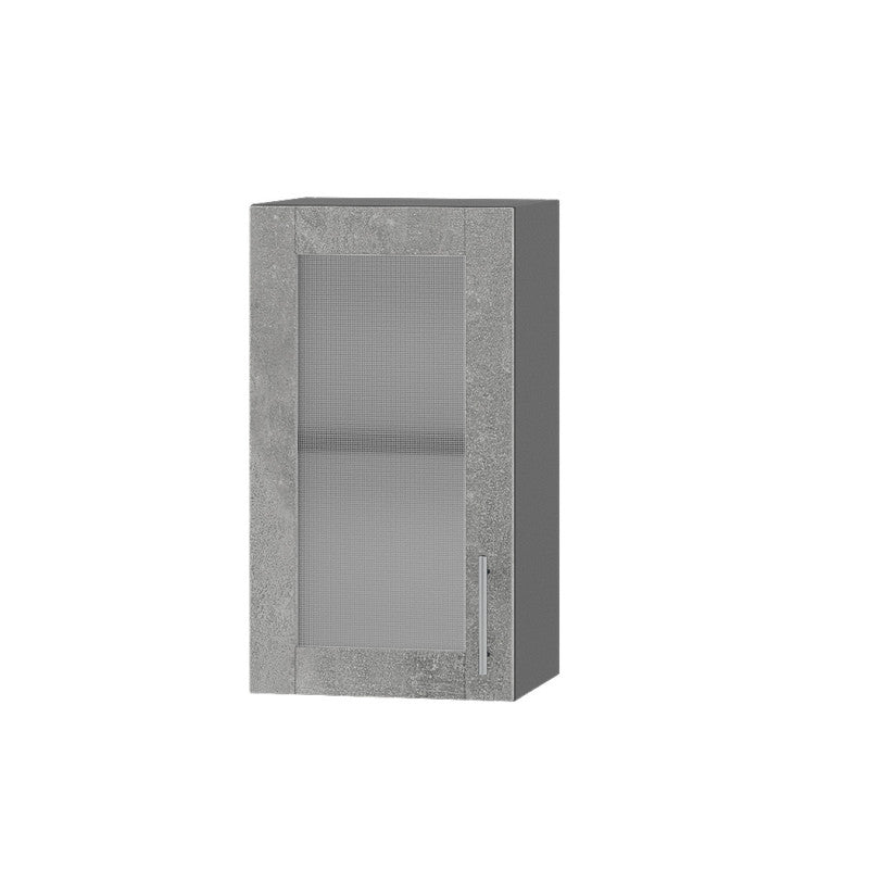 Кухонный модуль витрина Оптима Верх ВВ01-400 Антрацит/Бетон 400х296х720 мм (DTM-073096)