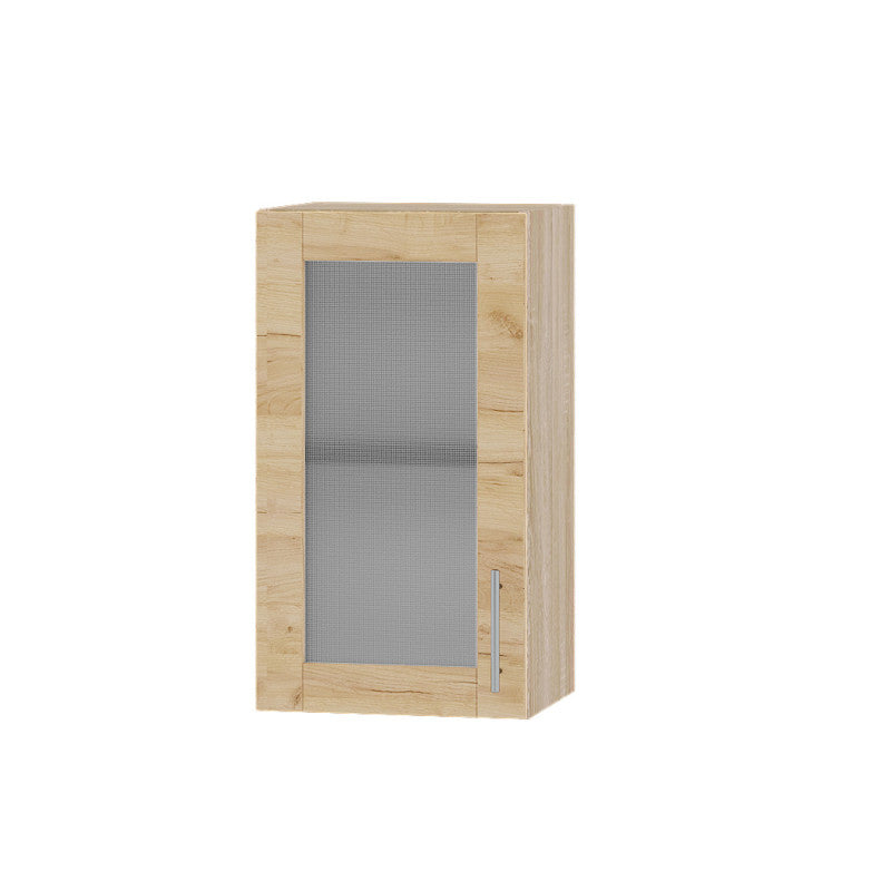 Кухонный модуль витрина Оптима Верх ВВ01-400 Дуб Сонома/Дуб Крафт Золотой 400х296х720 мм (DTM-073119)