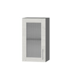 Кухонный модуль витрина Оптима Верх ВВ01-400 Антрацит/Дуб Крафт Белый 400х296х720 мм (DTM-073097)