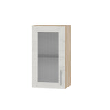 Кухонный модуль витрина Оптима Верх ВВ01-400 Дуб Сонома/Дуб Крафт Белый 400х296х720 мм (DTM-073118)