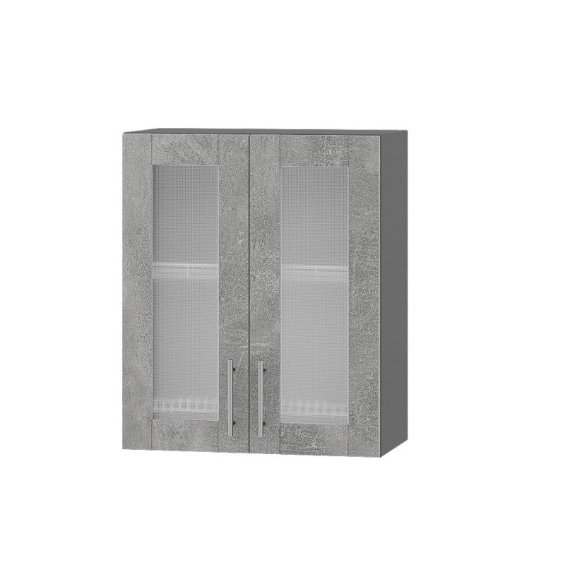 Кухонный модуль витрина Оптима Верх ВВ06-600 Антрацит/Бетон 600х296х720 мм (DTM-073124)