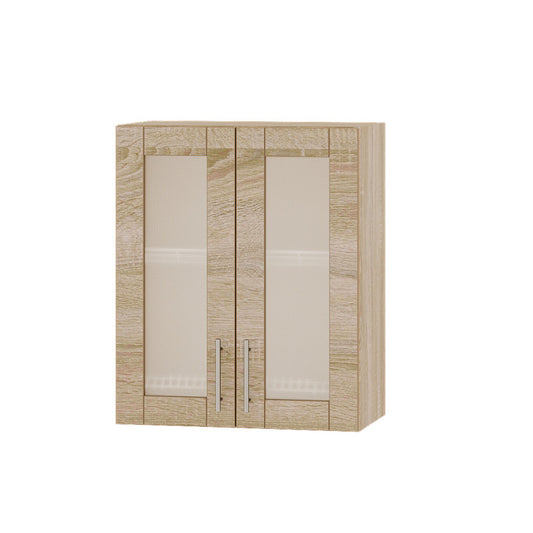 Кухонный модуль витрина Оптима Верх ВВ06-600 Дуб Сонома/Дуб Сонома 600х296х720 мм (DTM-073148)