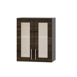 Кухонный модуль витрина Оптима Верх ВВ06-600 Антрацит/Дуб Сонома Трюфель 600х296х720 мм (DTM-073128)