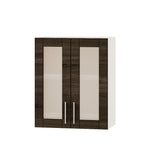 Кухонный модуль витрина Оптима Верх ВВ06-600 Белый/Дуб Сонома Трюфель 600х296х720 мм (DTM-073135)