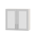 Кухонный модуль витрина Оптима Верх ВВ06-800 Белый/Нимфея Альба (Белый) 800х296х720 мм (DTM-073164)