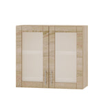 Кухонный модуль витрина Оптима Верх ВВ06-800 Дуб Сонома/Дуб Сонома 800х296х720 мм (DTM-073255)