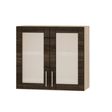 Кухонный модуль витрина Оптима Верх ВВ06-800 Дуб Сонома/Дуб Сонома Трюфель 800х296х720 мм (DTM-073256)