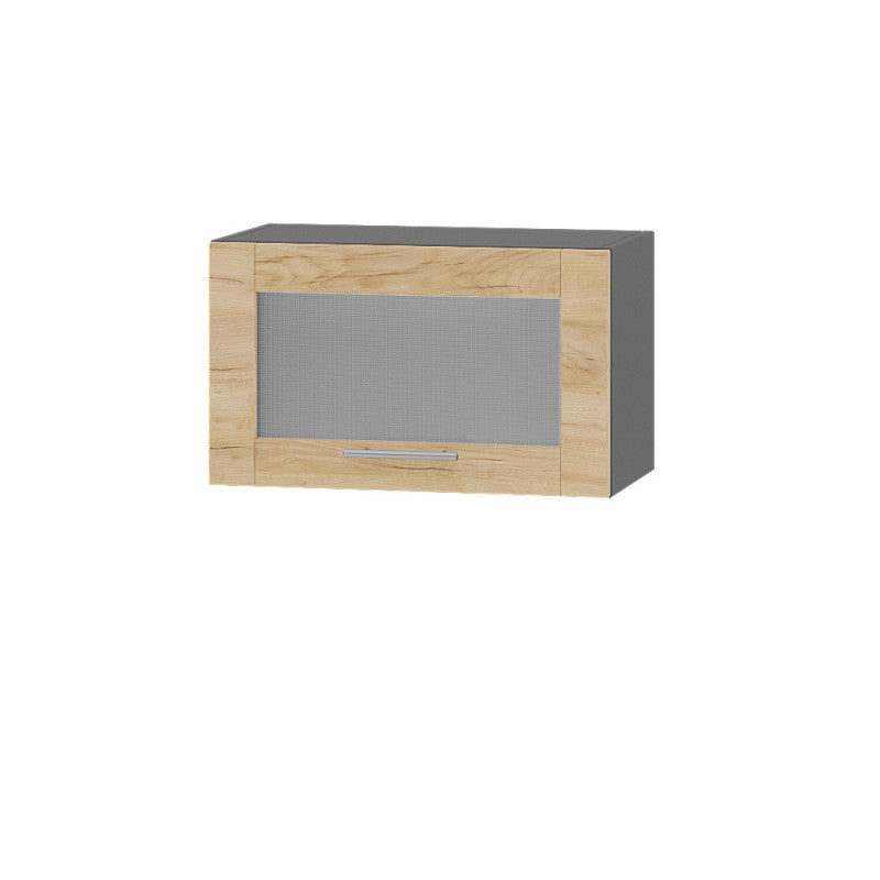 Кухонный модуль витрина Оптима Верх ВВ09-600 Антрацит/Дуб Крафт Золотой 600х296х360 мм (DTM-073261)