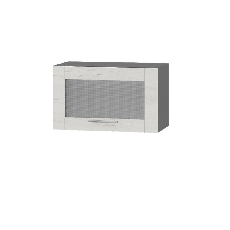 Кухонный модуль витрина Оптима Верх ВВ09-600 Антрацит/Дуб Крафт Белый 600х296х360 мм (DTM-073260)