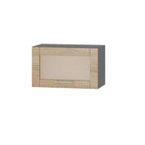 Кухонный модуль витрина Оптима Верх ВВ09-600 Антрацит/Дуб Сонома 600х296х360 мм (DTM-073262)