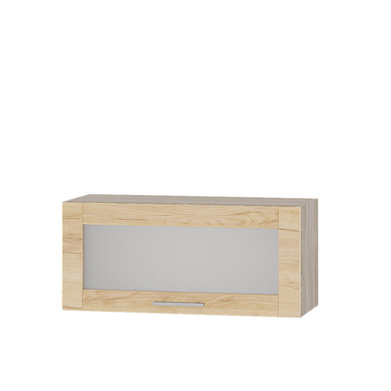 Кухонный модуль витрина Оптима Верх ВВ09-800 Дуб Сонома/Дуб Крафт Золотой 800х296х360 мм (DTM-073303)