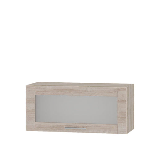 Кухонный модуль витрина Оптима Верх ВВ09-800 Дуб Сонома/Дуб Сонома 800х296х360 мм (DTM-073304)