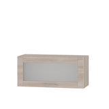 Кухонный модуль витрина Оптима Верх ВВ09-800 Дуб Сонома/Дуб Сонома 800х296х360 мм (DTM-073304)