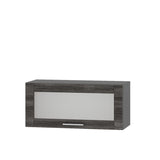 Кухонный модуль витрина Оптима Верх ВВ09-800 Антрацит/Дуб Сонома Трюфель 800х296х360 мм (DTM-073291)