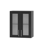 Кухонный модуль витрина Оптима Верх ВВ10-600 Антрацит/Антрацит 600х296х720 мм (DTM-073307)