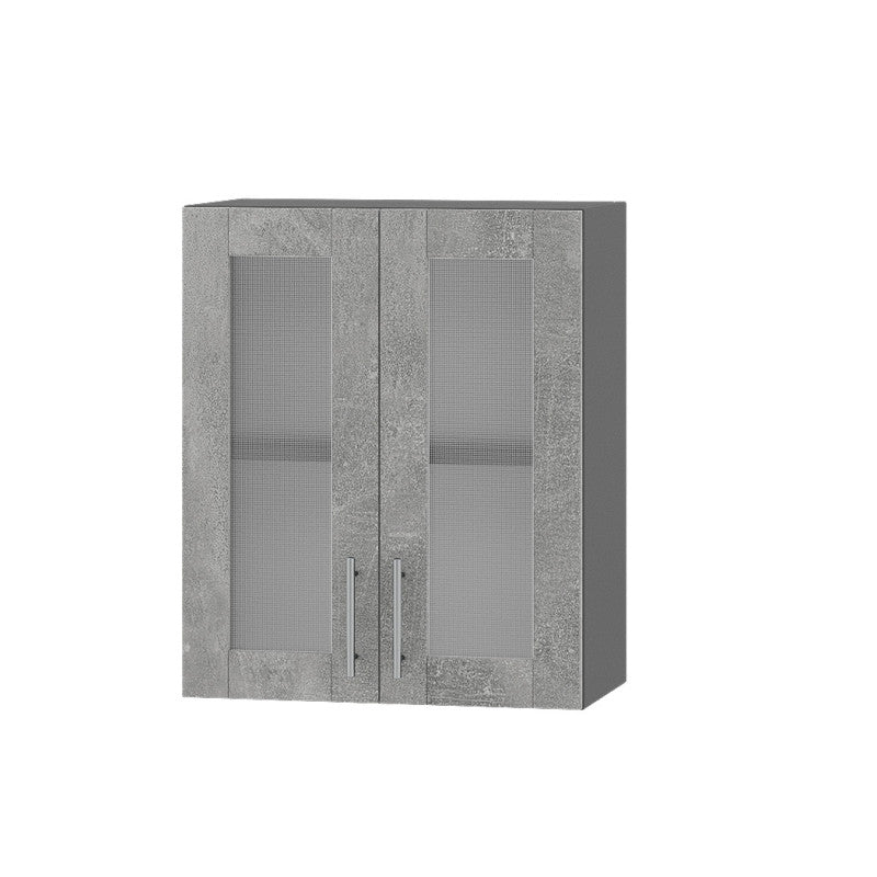 Кухонный модуль витрина Оптима Верх ВВ10-600 Антрацит/Бетон 600х296х720 мм (DTM-073308)