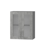 Кухонный модуль витрина Оптима Верх ВВ10-600 Антрацит/Бетон 600х296х720 мм (DTM-073308)