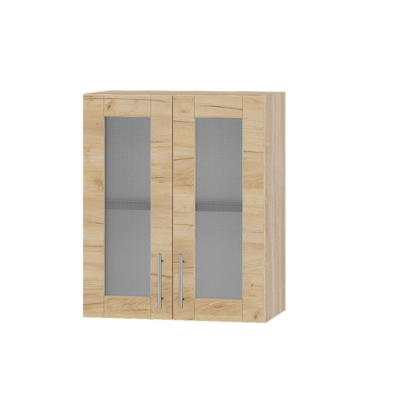 Кухонный модуль витрина Оптима Верх ВВ10-600 Дуб Сонома/Дуб Крафт Золотой 600х296х720 мм (DTM-073419)