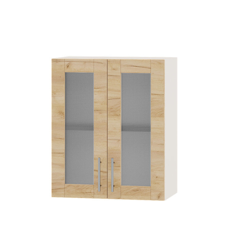 Кухонный модуль витрина Оптима Верх ВВ10-600 Белый/Дуб Крафт Золотой 600х296х720 мм (DTM-073317)