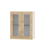 Кухонный модуль витрина Оптима Верх ВВ10-600 Белый/Дуб Крафт Золотой 600х296х720 мм (DTM-073317)