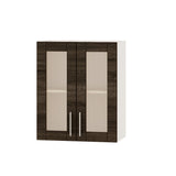 Кухонный модуль витрина Оптима Верх ВВ10-600 Белый/Дуб Сонома Трюфель 600х296х720 мм (DTM-073319)