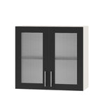 Кухонный модуль витрина Оптима Верх ВВ10-800 Белый/Антрацит 800х296х720 мм (DTM-073430)