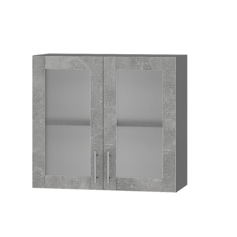 Кухонный модуль витрина Оптима Верх ВВ10-800 Антрацит/Бетон 800х296х720 мм (DTM-073424)