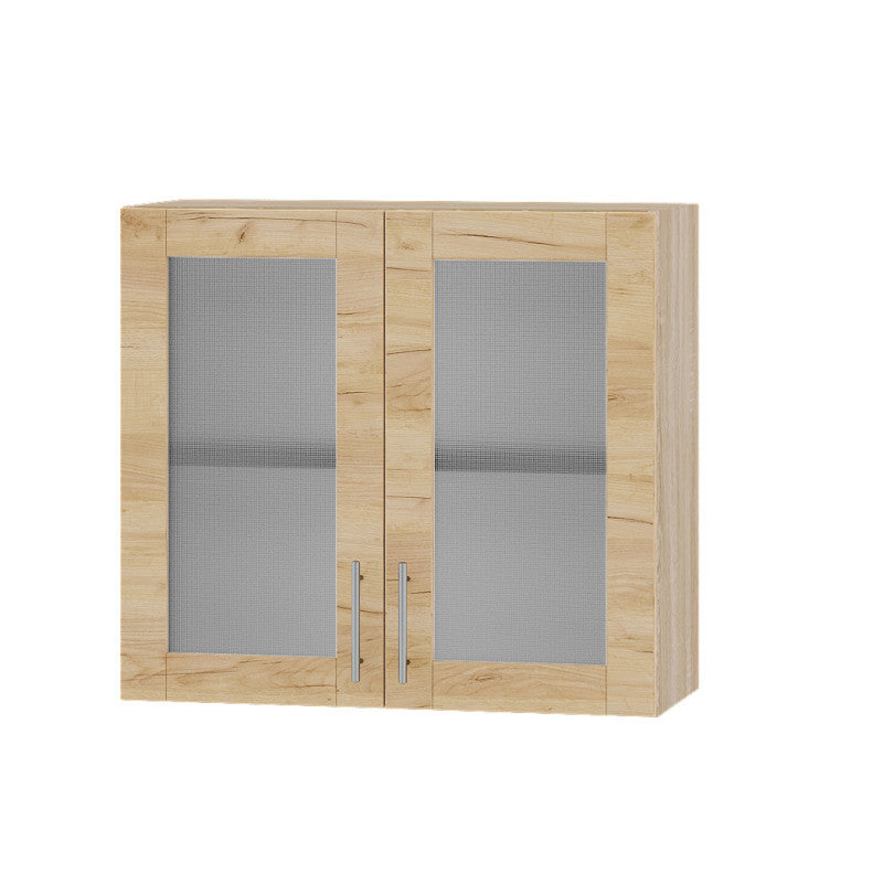 Кухонный модуль витрина Оптима Верх ВВ10-800 Дуб Сонома/Дуб Крафт Золотой 800х296х720 мм (DTM-073446)