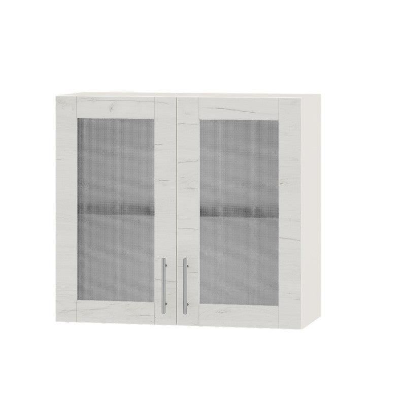 Кухонный модуль витрина Оптима Верх ВВ10-800 Белый/Дуб Крафт Белый 800х296х720 мм (DTM-073432)