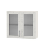 Кухонный модуль витрина Оптима Верх ВВ10-800 Белый/Дуб Крафт Белый 800х296х720 мм (DTM-073432)