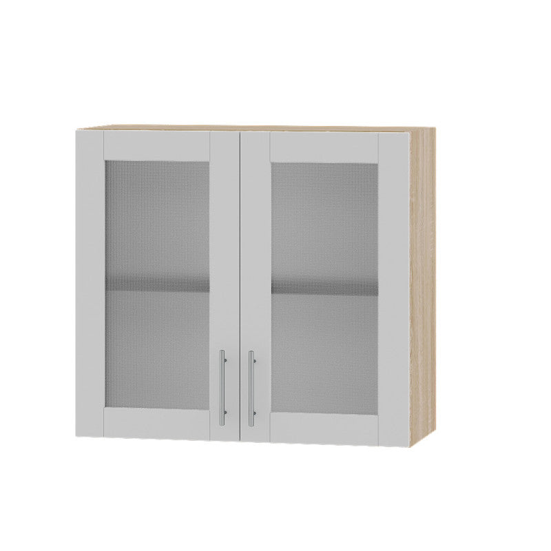 Кухонный модуль витрина Оптима Верх ВВ10-800 Дуб Сонома/Нимфея Альба (Белый) 800х296х720 мм (DTM-073449)