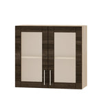 Кухонный модуль витрина Оптима Верх ВВ10-800 Дуб Сонома/Дуб Сонома Трюфель 800х296х720 мм (DTM-073448)