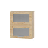 Кухонный модуль витрина Оптима Верх ВВ14-600 Дуб Сонома/Дуб Крафт Золотой 600х296х720 мм (DTM-073474)