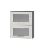 Кухонный модуль витрина Оптима Верх ВВ14-600 Антрацит/Дуб Крафт Белый 600х296х720 мм (DTM-073452)