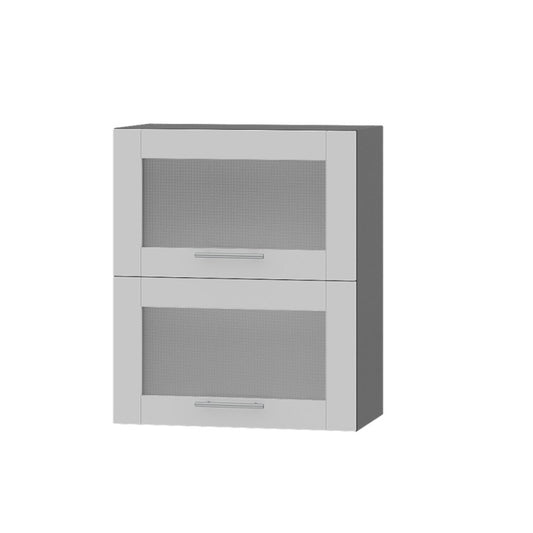 Кухонный модуль витрина Оптима Верх ВВ14-600 Антрацит/Нимфея Альба (Белый) 600х296х720 мм (DTM-073456)