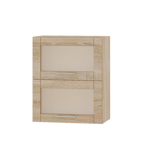 Кухонный модуль витрина Оптима Верх ВВ14-600 Дуб Сонома/Дуб Сонома 600х296х720 мм (DTM-073475)