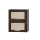 Кухонный модуль витрина Оптима Верх ВВ14-600 Антрацит/Дуб Сонома Трюфель 600х296х720 мм (DTM-073455)