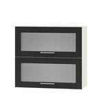 Кухонный модуль витрина Оптима Верх ВВ14-800 Белый/Антрацит 800х296х720 мм (DTM-073485)