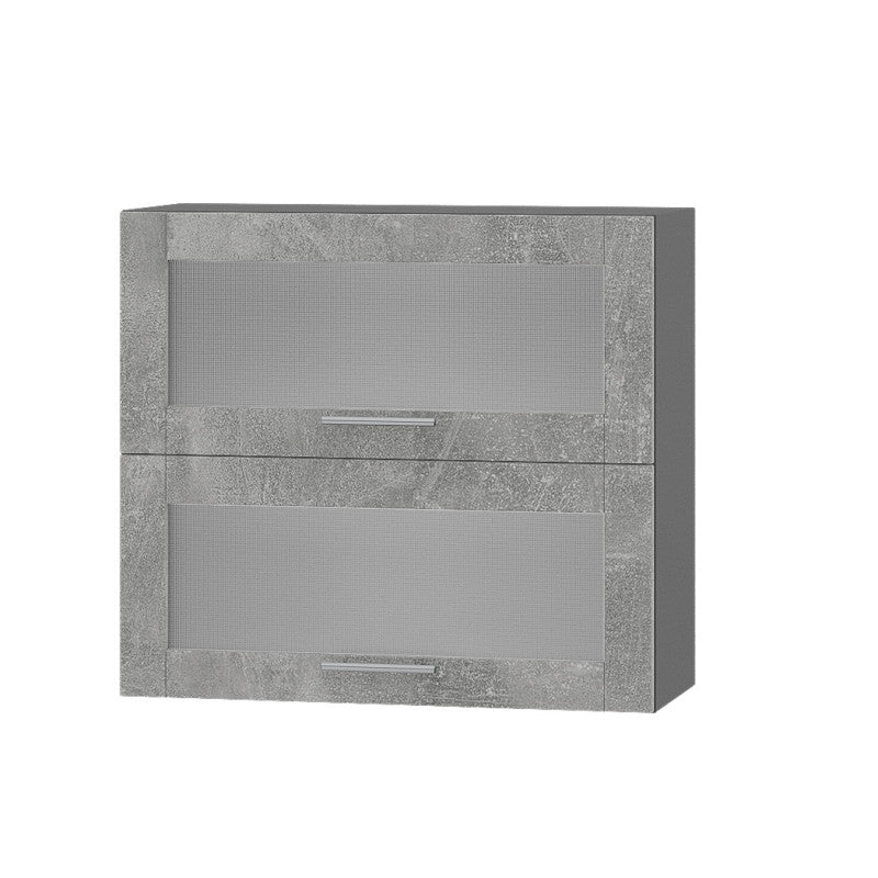 Кухонный модуль витрина Оптима Верх ВВ14-800 Антрацит/Бетон 800х296х720 мм (DTM-073479)