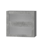 Кухонный модуль витрина Оптима Верх ВВ14-800 Антрацит/Бетон 800х296х720 мм (DTM-073479)