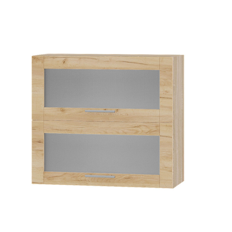 Кухонный модуль витрина Оптима Верх ВВ14-800 Дуб Сонома/Дуб Крафт Золотой 800х296х720 мм (DTM-073519)