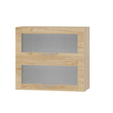 Кухонный модуль витрина Оптима Верх ВВ14-800 Дуб Сонома/Дуб Крафт Золотой 800х296х720 мм (DTM-073519)