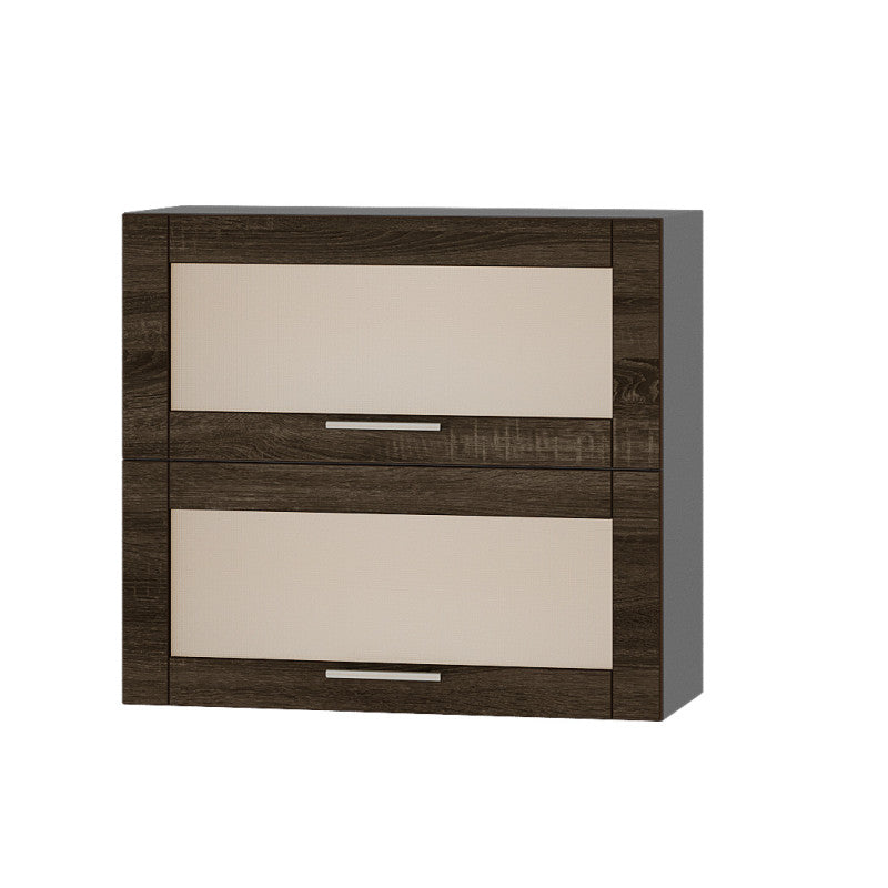 Кухонный модуль витрина Оптима Верх ВВ14-800 Антрацит/Дуб Сонома Трюфель 800х296х720 мм (DTM-073483)