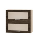 Кухонный модуль витрина Оптима Верх ВВ14-800 Дуб Сонома/Дуб Сонома Трюфель 800х296х720 мм (DTM-073521)