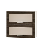 Кухонный модуль витрина Оптима Верх ВВ14-800 Белый/Дуб Сонома Трюфель 800х296х720 мм (DTM-073507)