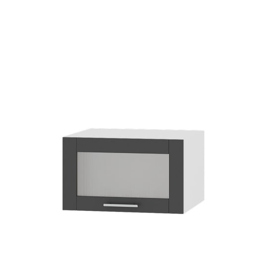 Кухонный модуль витрина Оптима Верх ВВ21-600 Белый/Антрацит 600х570х360 мм (DTM-073530)