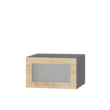 Кухонный модуль витрина Оптима Верх ВВ21-600 Антрацит/Дуб Крафт Золотой 600х570х360 мм (DTM-073526)